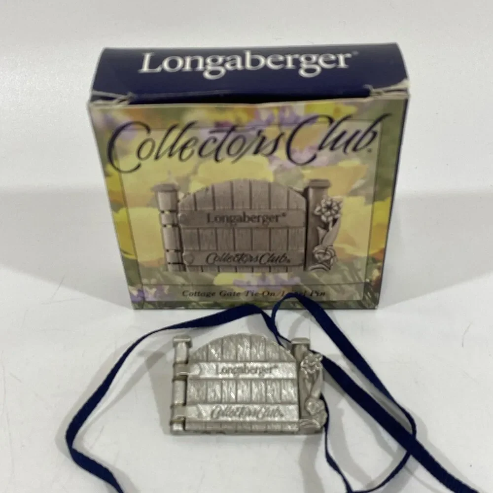 Longaberger‎ Collectors Club Cottage Gate Basket Tie On/Lapel Pin - NIB - #73326